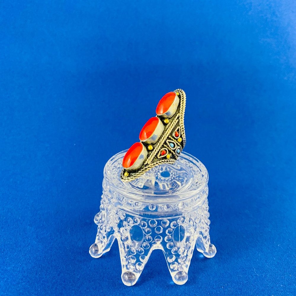 traditional afghani statement rings